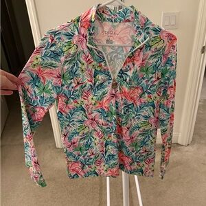 Stella Parker Women's Tropical Print Top